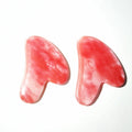 DIY Watermelon Quartz Gua Sha Comb Gua Sha Crystal Heart Body Gua Sha Stone with Box