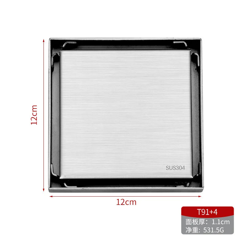 Bathroom Accessories Shower Strainer Brushed Linear Floor Drain 304 Stainless Steel Modern Washroom Polished 3 Years T91 100100