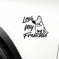 Love My Frenchie French Bulldog Car Laser Sticker Window Wall Bumper Vinyl Decal Gift Die Cut Decals Laptop Window Glass