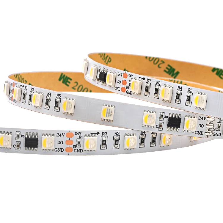 TM1814 TM1824 RGBW 24V Dream Color LED Strip 3-Year Warranty SM16704 60 LEDs/m RGBIC RGBWIC Addressable Pixel Strip IP65