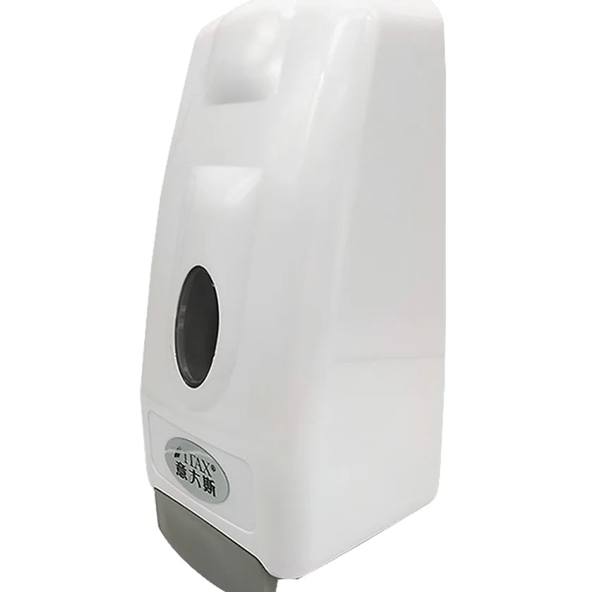 Manual Squeeze Large Volume Hand Soap Dispenser with White Look Visual Window Modern Design Wall-mounted ABS Material