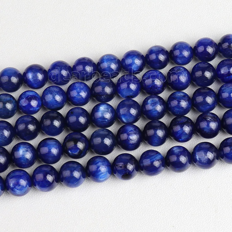 New Arrival Natural Blue AAAAA Kyanite Gemstone Beads Semi Precious Stone Bead Strands for DIY Bracelets Making 6mm 8mm