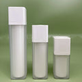 Luxury Frosted 15ml 30ml 50ml Vacuum Lotion Serum Twist up Rotating Airless Pump Bottle Printed Cosmetic Skincare Spray Bottle