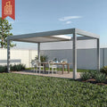 Motorized Waterproof Louver Roof Gazebo Garden Patio Backyard Bioclimatic Aluminum Structure Pergola Canopy Retractable Pergola