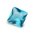 Lab Created Sea Blue Glass Stone Square Cut Clear Glass Stone for Jewelry