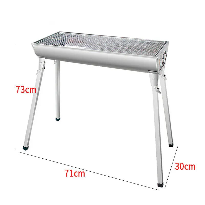 Modern Premium Restaurant Stainless Steel Camping Barbecue Grill Charcoal Folding BBQ Grill Korean BBQ Grill Table Party Home MegaBDM