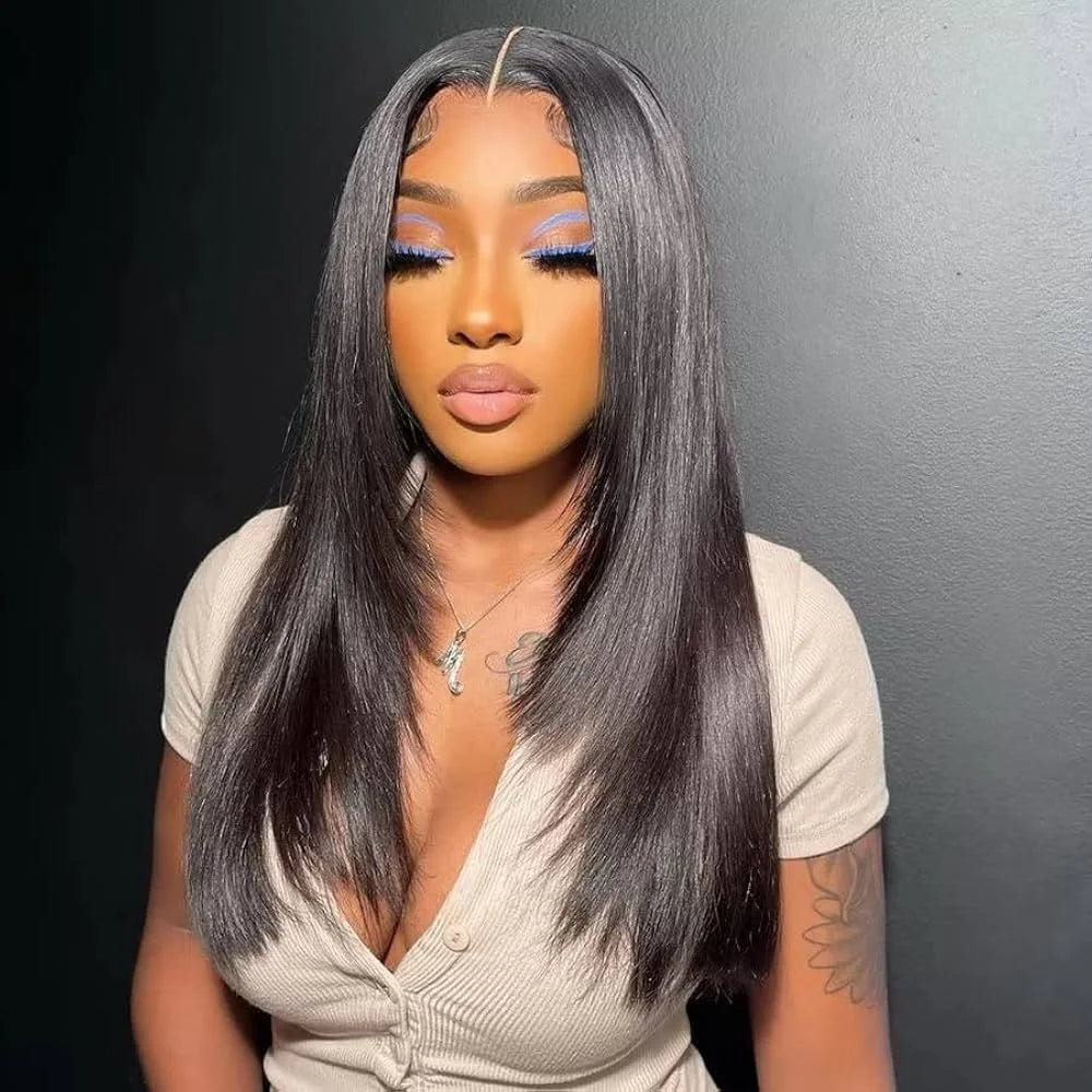 Pre Pluck 4x6 Body Wave Thin Lace Closure Wigs Glueless Full Wigs Natural Virgin Brazilian Raw Human Hair Wig