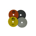 4 Inch Resin Wet Diamond Polishing for Quartz Granite Marble Stone Hand Refurbishment-OEM Customizable Buffing 3mm Thickness