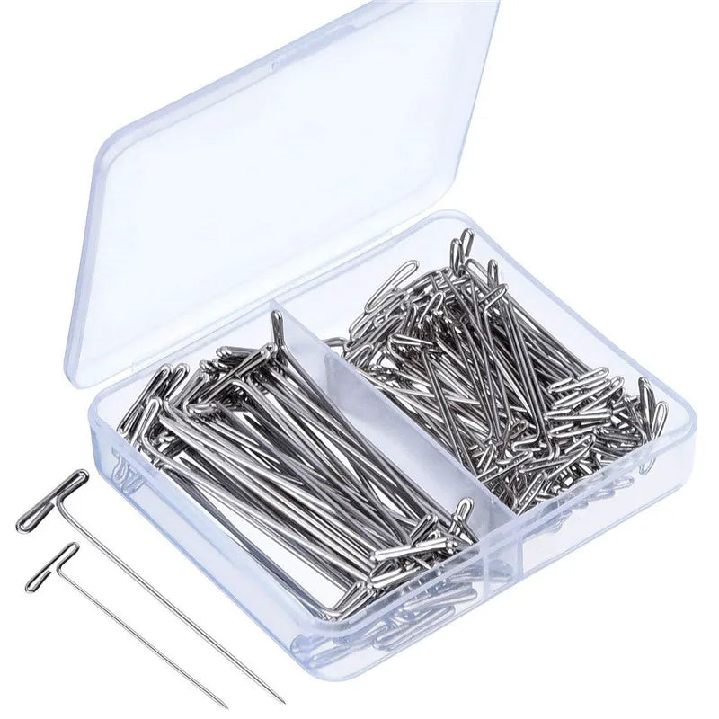 Wholesale Hot Selling Steel T-pins Modelling and Crafts for Blocking Knitting (32mm&51mm&38mm )