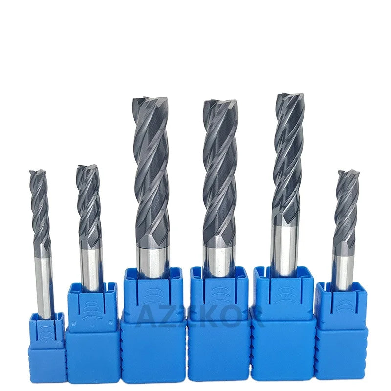 Milling Cutter Alloy Coating Tungsten Steel Tool 100L/150L Hrc50 Lengthening Face Mill Endmills Top CNC