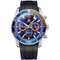 Oem Custom Brand Hand Wholesale logo Rubber Strap Multifunctional Chronograph Sport Waterproof  Fashion Man Classic Quartz Watch