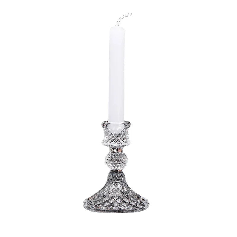 Nordic Modern Style Glass Candle Holders Customized Logo for Wedding Table Decorations Home Use for Easter Candle Holders Cover