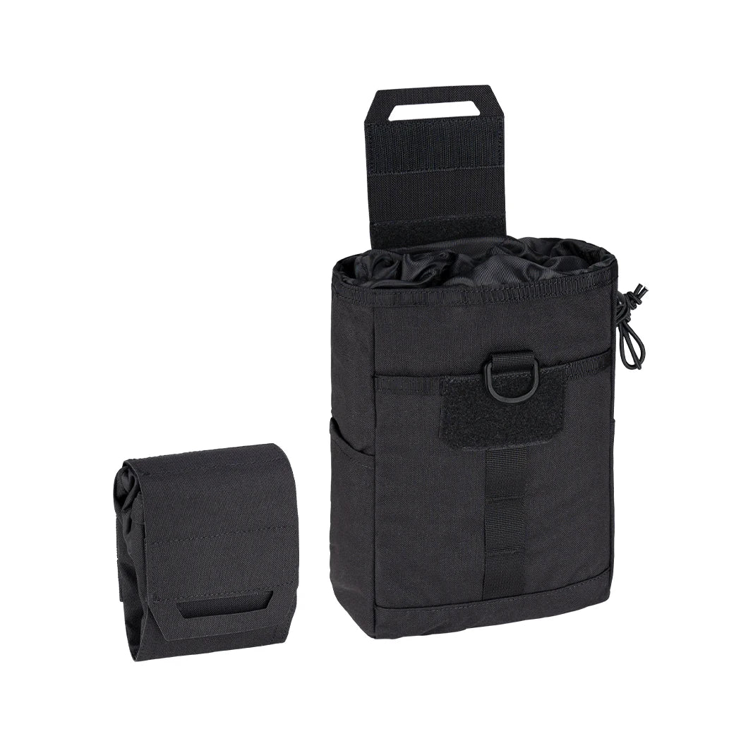 IDOGEAR Folding Mini Molle Drawstring Recovery Mag Drop Pouch 500D Nylon Tactical Dump Pouch