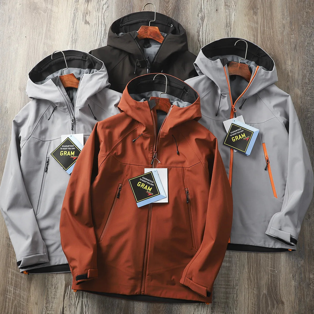 Top Grade Version Brand OEM Men's Trench Coat Wind-proof Hard-wearing Soft Shell Water Proof Hooded Outdoor Jacket