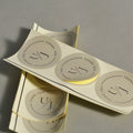 Wholesale Round Sticker 4CM Paper With Shipping Box Jewelry Box Tissue Paper for Electronic Shipping Package