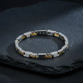 Watchband Link PVD IP Rose Gold Plated 316L Stainless Steel Men Bracelets Bangle Custom logo Stylish Mens Bracelet with Clasp