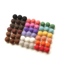 High Quality 100% New Zealand Wool Felt Balls 1.5cm Durable Christmas Decoration with Custom Logo