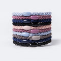Factory Wholesale Elastic Hair Ties With Bead No Metal Gentle Secure Hold Ponytail Holders No Damage Snagging Braided Hair Band