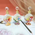 15ml Arabian Dubai Patented Stones Butterfly Metal Perfume Bottle Essential Oil Refillable Fancy Attar Bottles Factory#15301