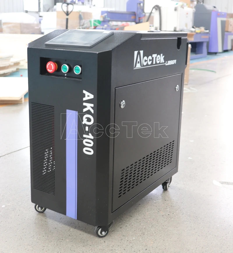 ACCTEK Factory Price 200w 300w 500w 15mj Pulsed Fiber Laser Cleaner Pulse Rust Oil Laser Cleaning Machine for Hot Sale