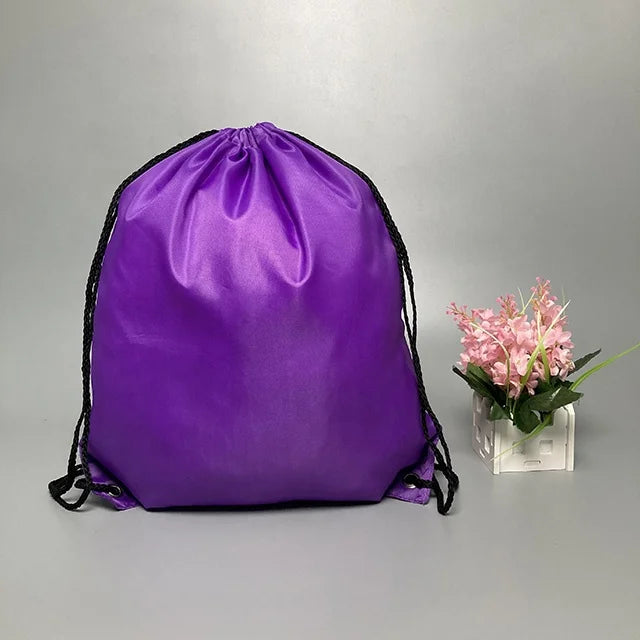 New Recycle Nylon String Conference Bag Backpack Sling String Bag Rpet Polyester Nylon Waterproof Shoes Bag