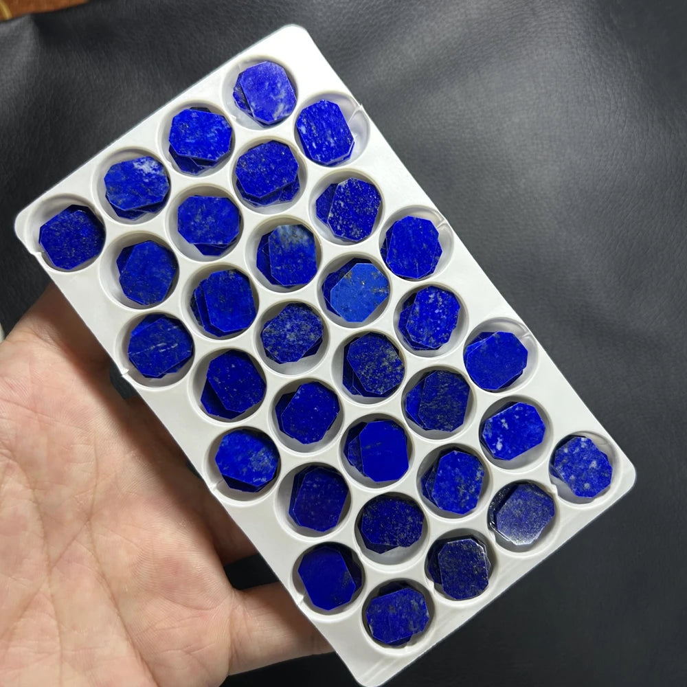 Best Quality Natural Blue Lapis Lazuli Gemstone Flat Back for Jewelry Making
