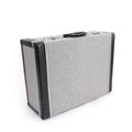 Strong Wooden Guitar Case with Gray Tweed Fabric and Chrome Hardware for Guitar Accessories MegaBDM
