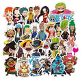 48Pcs One Piece Japan Cartoon Children Sticker for Promotion Gifts Toy Luggage Laptop Anime Stickers