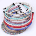 Full Diamonds Fashion Hairband With Rhinestone New Baroque Style Women Slim Thin Headband
