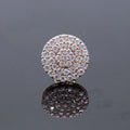 Luxury Earrings for Women  Fashion 14k Solid Rose Gold Earrings White Moissanite Earrings Stud Jewelry Set