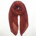 Crinkle Viscose Hijab Wrinkle Scarf Shawl for Muslim Women Scarves Ladies Shawls Crepe Cotton