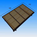 Aluminum Retractable Deck Awning/ Terrace Roof/ Patio Glass Cover