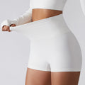 Short Yoga Pants Girls Ladies Butt Lifting Seamless Short Yoga Wear Tummy Control Ribbed Workout Biker Shorts for Fitness