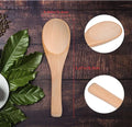 Wholesale Japanese Small Wooden Spoon 8cm Handmade Mini Wood Spoons Milk Powder Spoon Custom Engraving logo Spoon