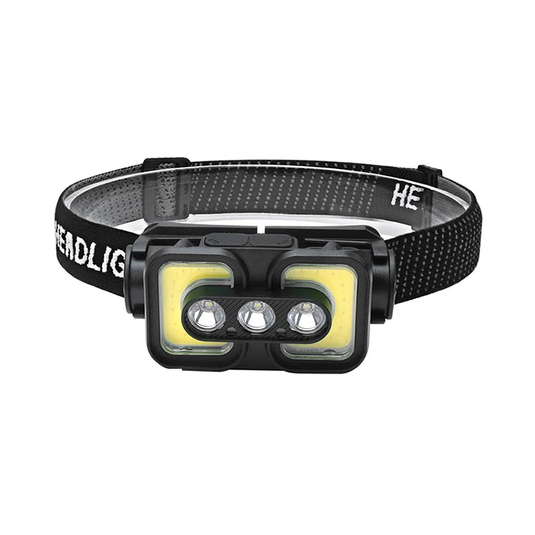 Howlighting Outdoor IP65 Waterproof 6000K Daylight Work Light Running Camping Mountaineering LED Headlight Rechargeable Headlamp