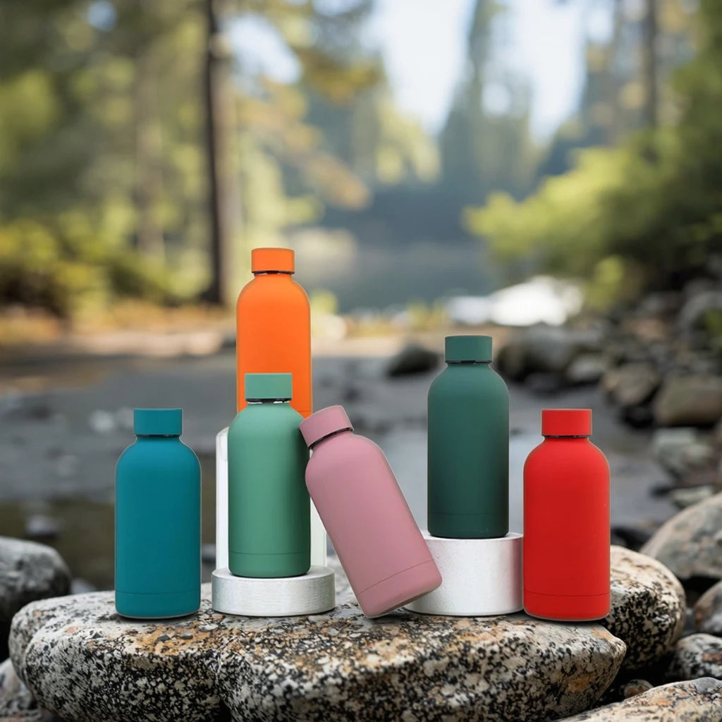 Custom Colors Logo 350ml-1000ml Double Wall Stainless Steel Sport Flask Thermos Water Bottle Tumblers 12-24 Hours Thermal