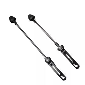 RIDERACE MTB Road Bike Wheel Hub Skewers Front Rear QR Quick Release Skewers for Cycling Clip Lever Axle 145/185mm Axis Skewer