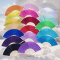Custom Personalized Print Engrave Wedding Favor Silk Folding Fan Customized Name Cloth Bamboo Hand Fans for Wedding Gifts