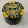 Cheap 40mm Clay Poker Chips 14 Gram Casino Gambling Game Token Coins Poker Table Accessories
