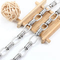No Fade Six Pearls Stainless Steel Chain for Women Men Waterproof Choker Gifts for DIY Jewelry Findings