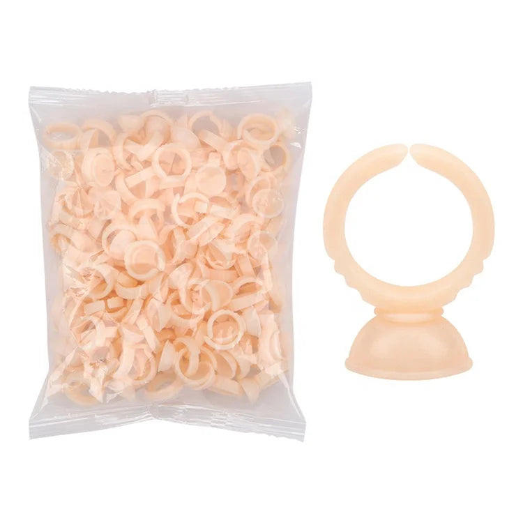 2025 Hot Sale Microblading Pigment Ink Cups Ring Disposable Makeup Tattoo Silicone Ring