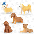 1/10 Scale Collectible Dog Model Figure Set Highly Realistic Simulation Animal Toys for Display Gift Giving Educational Toy