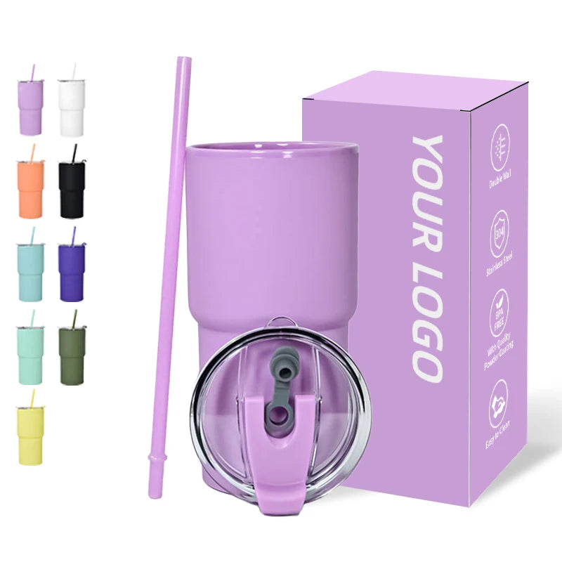 Factory Manufacture Acrylic Colored Tumblers 17oz Double Wall Acrylic Matte Tumbler with BPA Free Plastic Straw