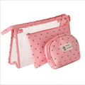3pcs/set Women Candy Pattern Fashion Zipper PVC Large Soft Handle Outdoor Travel Waterproof Portable Makeup Bags