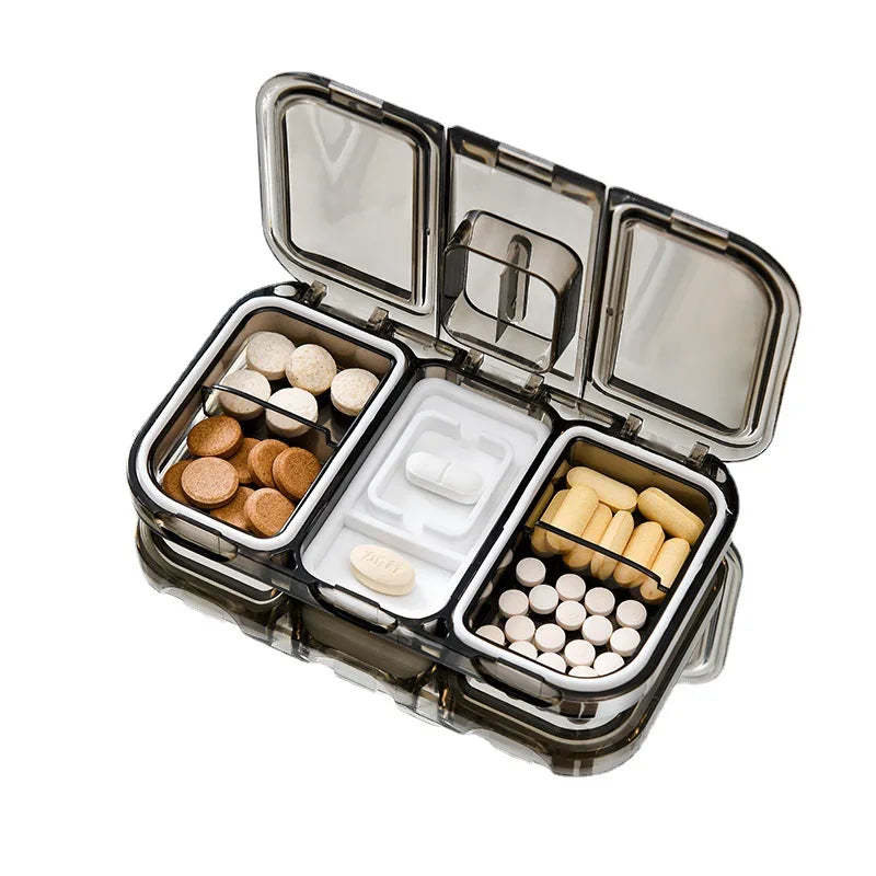Hot Sale Flexible Portable Weekly Pill Cases Home and Office Plastic Pill Boxes Medicine Box Pill Organizer