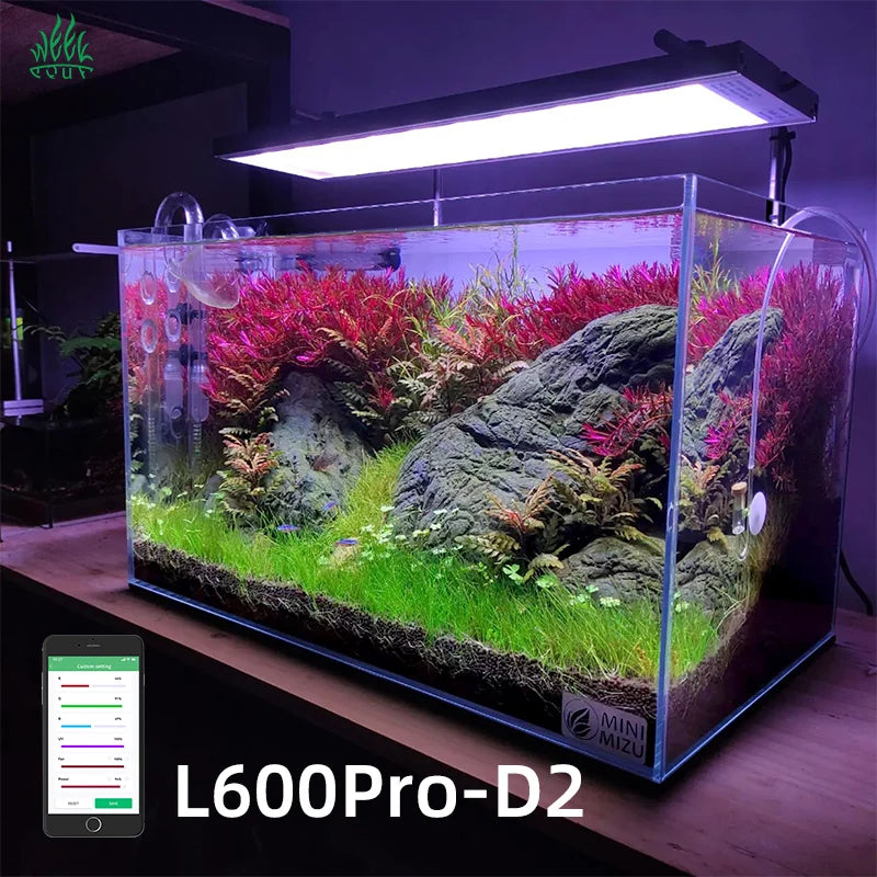 Factory Led Aquarium Lights with Timer and Memory Function and Controller 60cm 80cm Fish Aquarium Tank Light RGB Aquarium Lamp