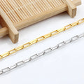 Hot Sales New Fashion Stainless Steel 3MM Rectangle Shape Chain for Men Women DIY Jewelry Making Necklace & Jewelry Findings