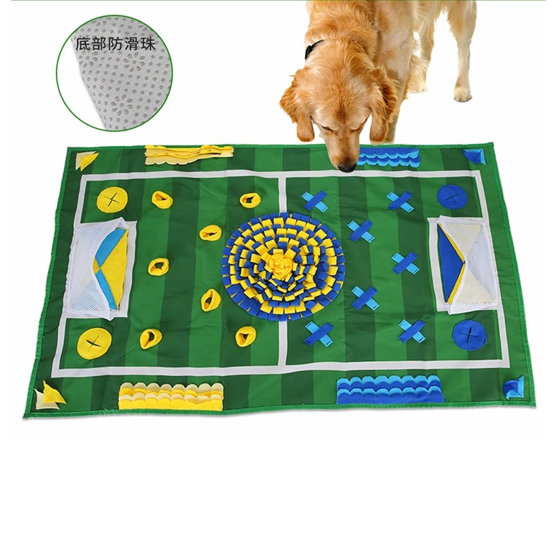 Durable Washable Training Natural Foraging Skills and Nose Work Soccer Field Dog Sniff Mat