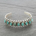Western Jewelry Turquoise Bangle Designs Collection Shell Teardrop Concho Patterns Gifts for Women
