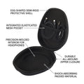 Customized EVA Headphone Case with Hard Shell & Zipper Protective Shake-Proof Earphone Case